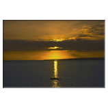 Sonnenuntergang im Segelboot