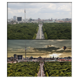 Berlin Vorher/Nachher - Das Bild entstand bei einem Berlin Trip von der Siegessäule.Der Himmel wurde ausgetauscht, noch zusätzlich ein Ballon eingefügt, anschließend entstand eine HDR-Aufnahme!!